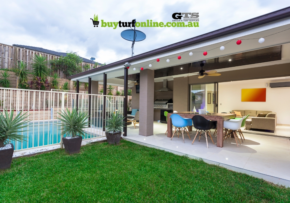 Poolside Turf: Choosing and Maintaining Grass Around Pools 3 Tips for protecting your grass from sunburn near reflective water surfaces